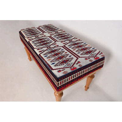 Frontdoor Bench, Bohemian Bench, Ottoman Bench, Upholstered Bench, Turkish Rug Bench, Kilim Bench, Home Decor Bench, Handmade Bench