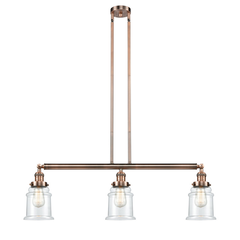 Galaviz 3 - Light Kitchen Island Pendant, Oil Rubbed Bronze, Seedy, No Bulb Included