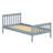 Pine Shaker Bed Twin  Grey-2040557948