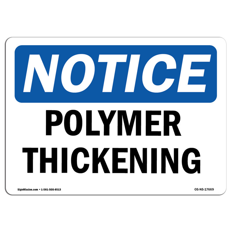 Polymer Thickening Decal 7" X 5"