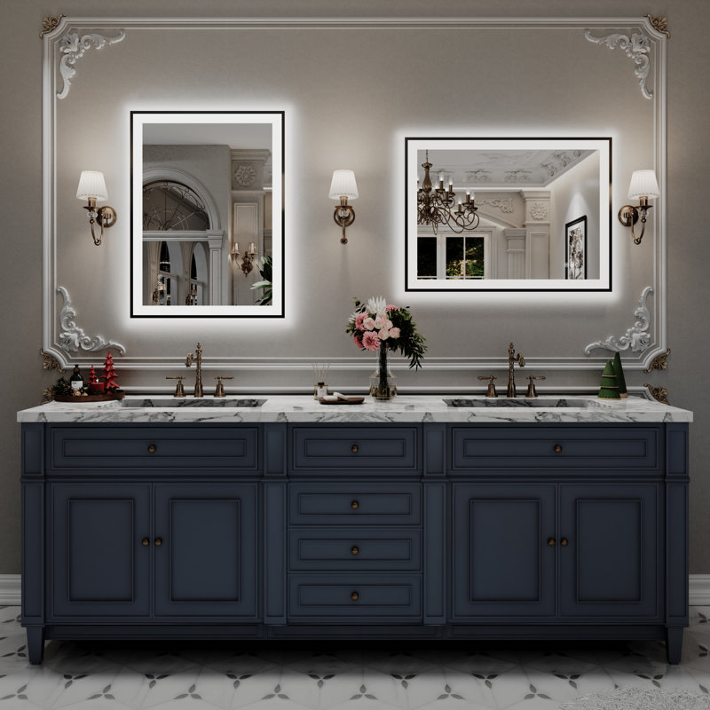 Miroir de salle de bain Lunara, 32 po x 24 po