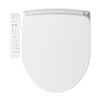 Bemis Haven Round Plastic Bidet Toilet Seat White