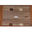 Tapis terre de couleur moderne Kilim 6 x 7