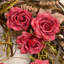 Couronne florale artificielle 26 po avec baies roses-363422206