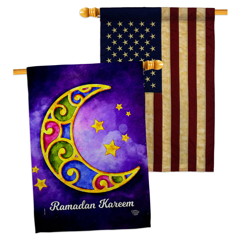Drapeau de maison en polyester 40 x 28 po à 2 côtés