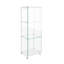 Vitrine moderne en verre trempé noir de 17,04 po avec assemblage rapide et éclairage personnalisable, idéale pour mettre en valeur des figurines articulées 17,04 po-1746709405-1746709406