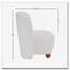 Low Back Accent Chair, Upholstered Armless Living Room Chairs