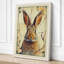Formal Rabbit Study Japandi - Wrapped Canvas-1384671314-1384671277