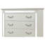 Commode à miroir Milan avec cadre en bois blanc