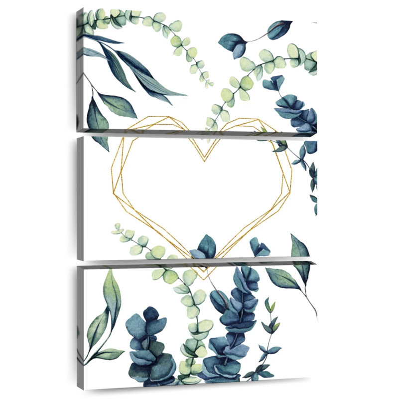 Hardie Eucalyptus And Heart, 57" H x 36" W