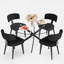 47 Inch 7-Piece Round Glass Dining Table Sets-188253690-188253691-188253636