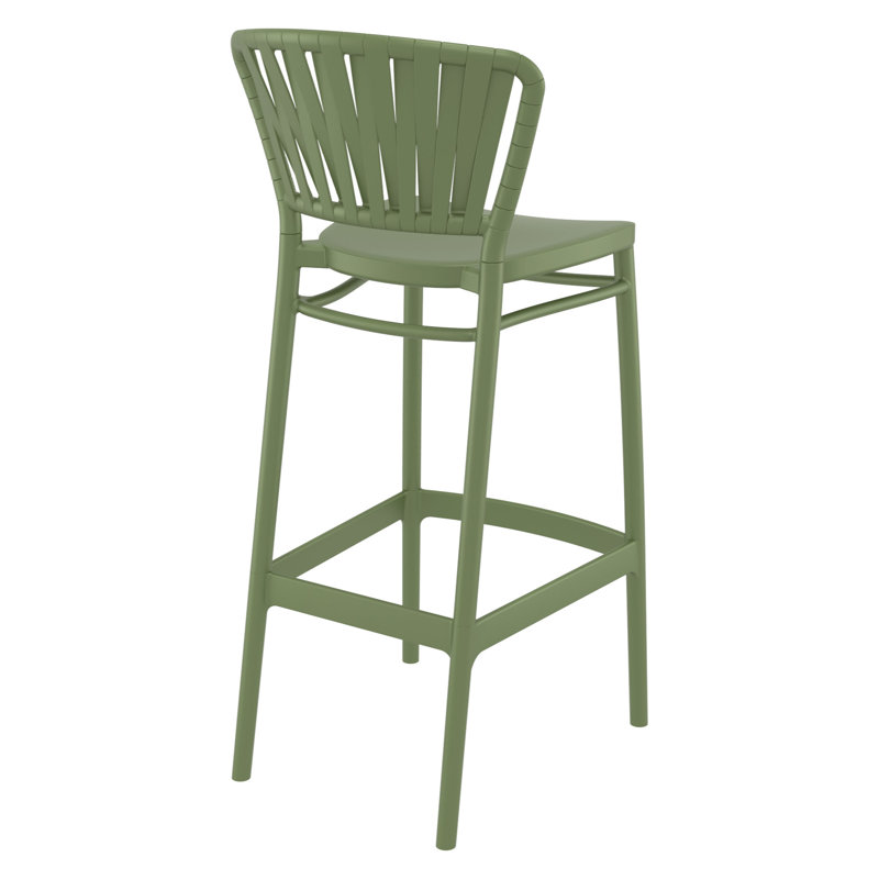 Tabouret de bar d'extérieur Newport, 29.5", Vert olive