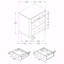 Table de chevet 3 tiroirs