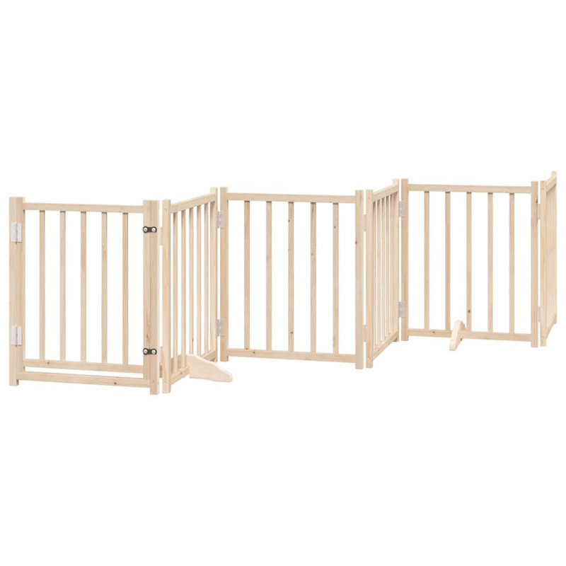 Cateline Solid Wood Dog House Door, Beige, 60cm H x 600cm W x 2cm D