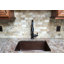25" Hammered Copper Kitchen Single Basin Sink with Matching Drain and Accessories