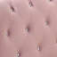 Lit de jour en velours rose avec couchette (simple)