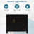 36" Bathroom Vanity With Sink, Vanity Cabinet With Flip-Out Drawer, 3 Drawers, 2 Soft-Close Doors, Solid Wood & MDF, Elegant Hardware-102503860