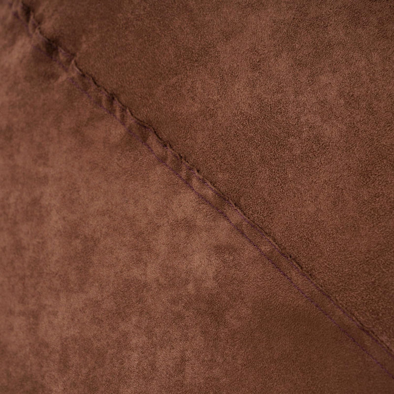 Fauteuil à billes à mousse haute densité 5 po avec housse amovible en microsuède pour la chambre à coucher - Rôti français