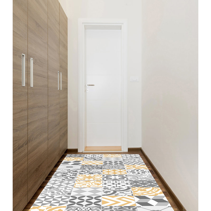 Arterburn Geometric Kitchen Mat, Rectangle 66 x 250cm