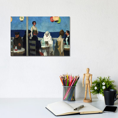 Soir Bleu by Edward Hopper - Wrapped Canvas Painting