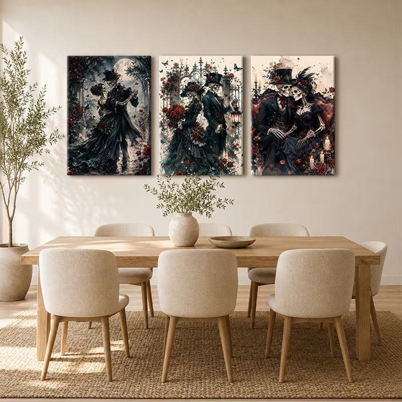 3 Piece Wrapped Canvas Wall Art, 60cm H x 40cm W