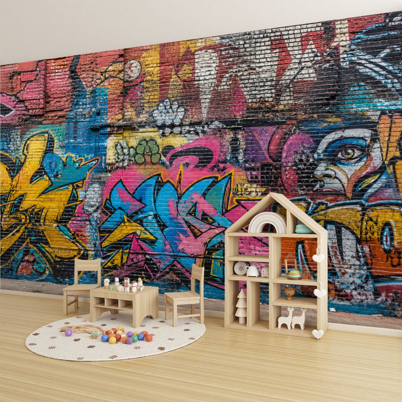 Murale de papier peint auto-adhésif et amovible, L 69 po x l 96 po