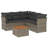 Vidaxl Garden Sofa Set Grey And Brown