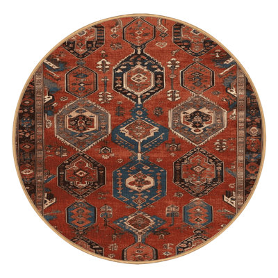 Machine Washable Persian Brown Area Rug