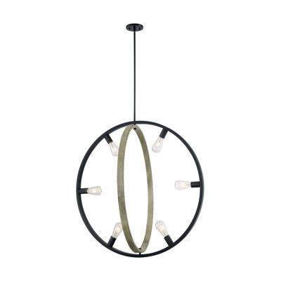 Haag 6 - Light Dimmable Globe Chandelier
