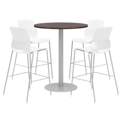 42" L Round Breakroom Table and Chair Set