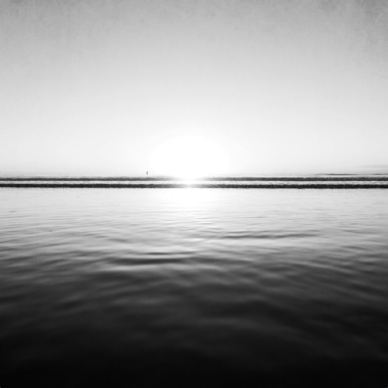 " Calm Sea " by Bree Madden, 36" H x 36" W  , 45" W x 64" L, Wrapped Canvas