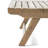 Outdoor Side Table - Grey, Wood, 20.05X20.05X12.85, Open Slat Pattern Construction Accent Appearance Decorative Wood In 20.05W X 20.05L 12.85H, Feature