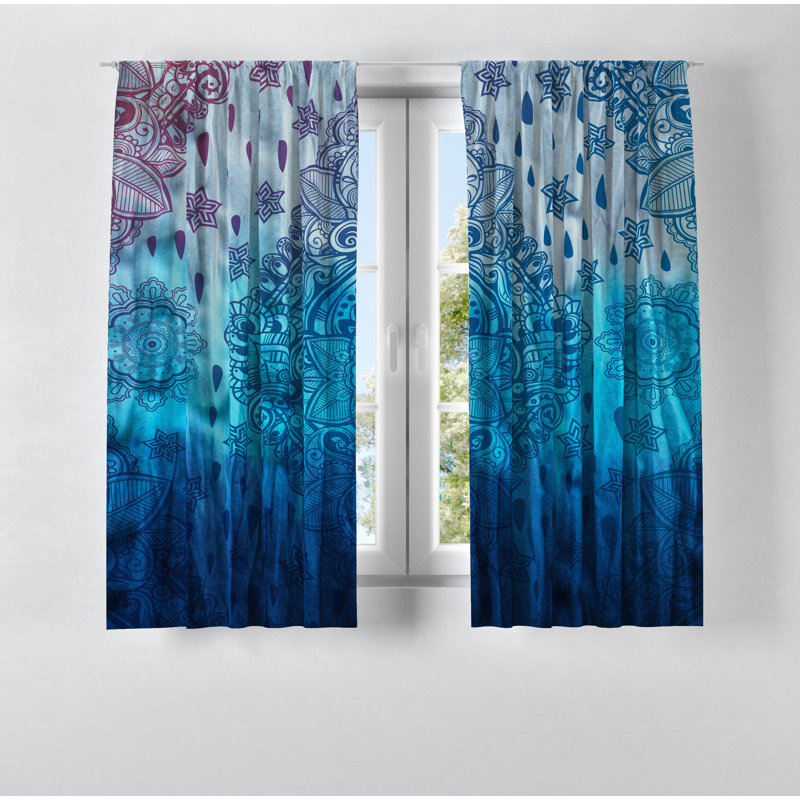 Semi Sheer Curtain, 20" W x 52" L