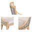 Chaise rembourrée avec garniture cloutée-1724462467