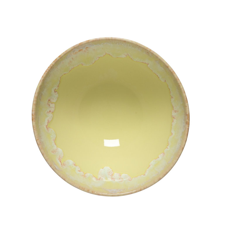 Taormina Handmade Stoneware Cereal Bowl, Yellow