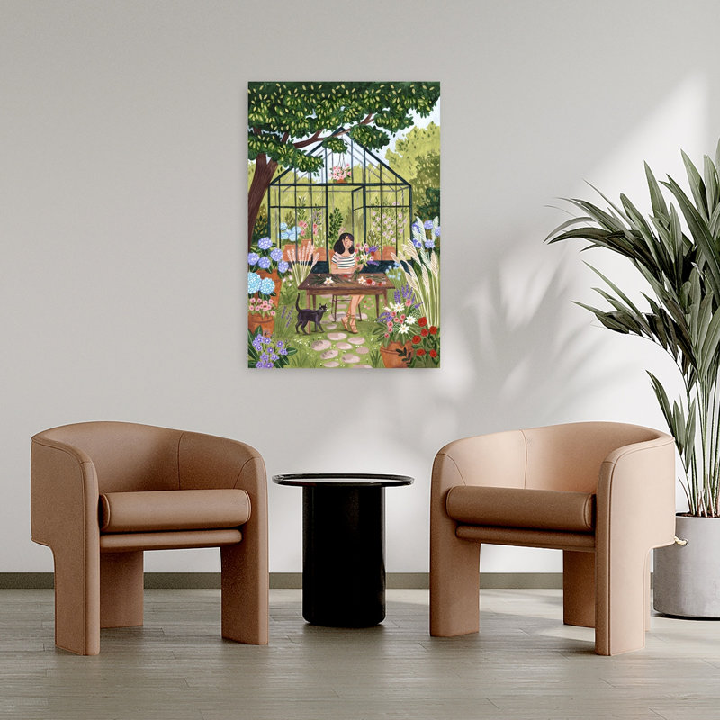 Garden Flower Arranging by Caroline Bonne Muller - Wrapped Canvas Print, 91.44 cm H x 60.96 cm W
