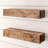 Ayansh 2 Piece Alder Solid Wood Floating Shelf