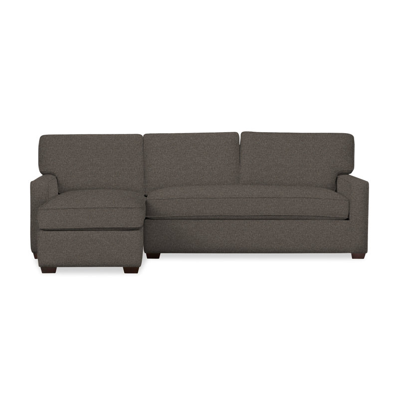 Canapé modulaire 2 pièces Taylor, Orienté à gauche (vu de face), Tissage natté gris anthracite Drusky Sustain®