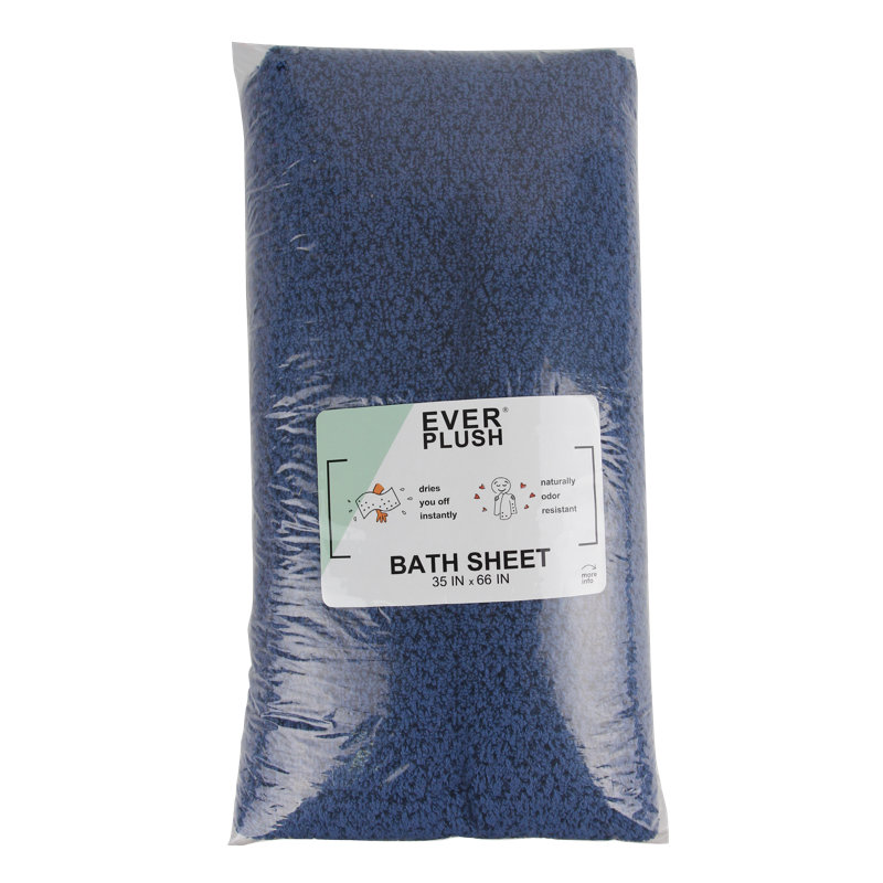 Aryon Bath Sheet, Navy