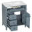 30" Freestanding Single Bathroom Vanity with Ceramic Sink, Soft-Close Doors, 3 Drawers, Adjustable Interior Shelf, Easy Assembly-758277117