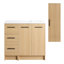 Meuble-lavabo moderne 36 po avec armoire de rangement et tiroirs Arden