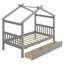 Lit en bois avec tiroirs-69874832