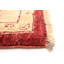 Tapis unique en laine noué à la main style Chobi des années 1980 de 6 pi 6 po x 9 pi 4 po crème