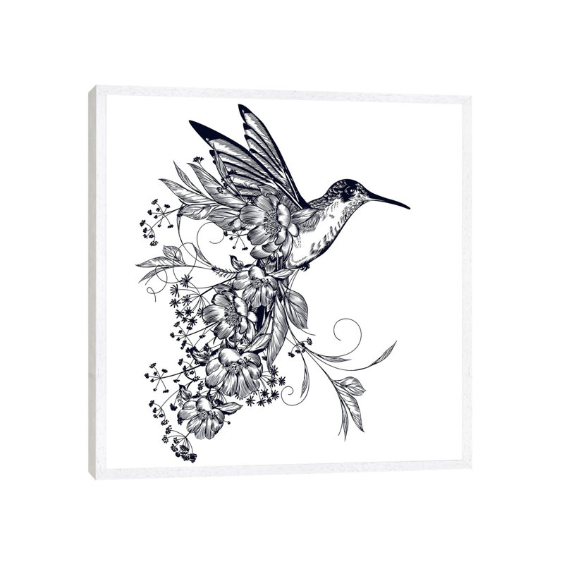Hummingbird by Artsy Bessy - Gallery-Wrapped Canvas Giclée on Canvas, No Frame, 30.48 cm H x 30.48 cm W