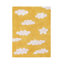 Hand Knotted Cotton Abstract Area Rug in Yellow/White
