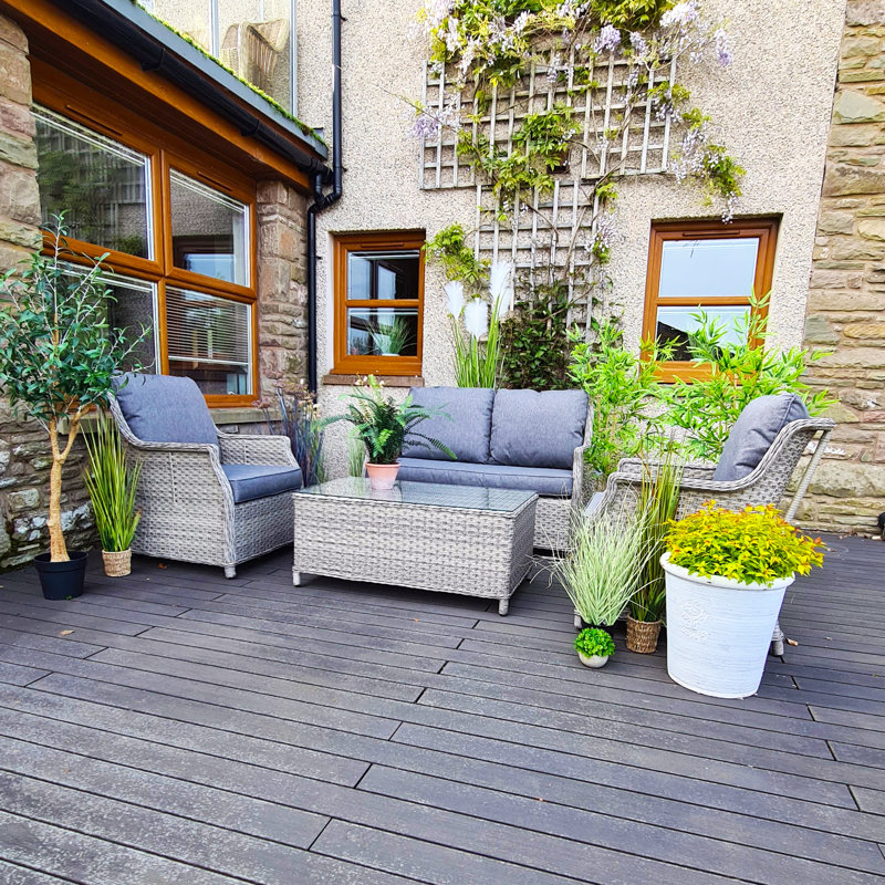 Spaldings 4 Seater Rattan Sofa Set