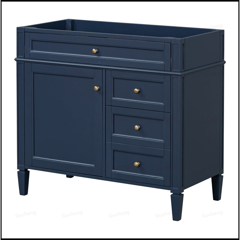Meuble-lavabo 36 po, Bleu