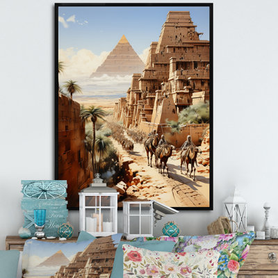 Langenfeld égyptien Pharaons voyage encadré sur toile