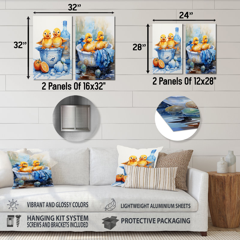 Blanchisserie Dancing Duck Detergent II, H 28 po x l 24 po