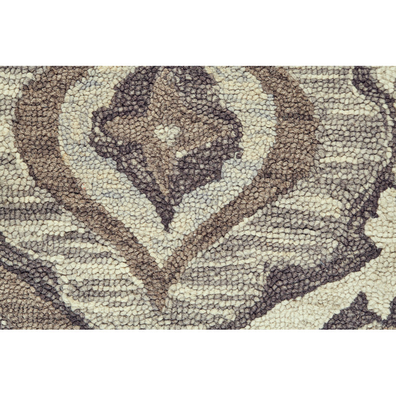 Florence Performance Wool Damask Indoor Rug, Rectangle 5' x 8'
